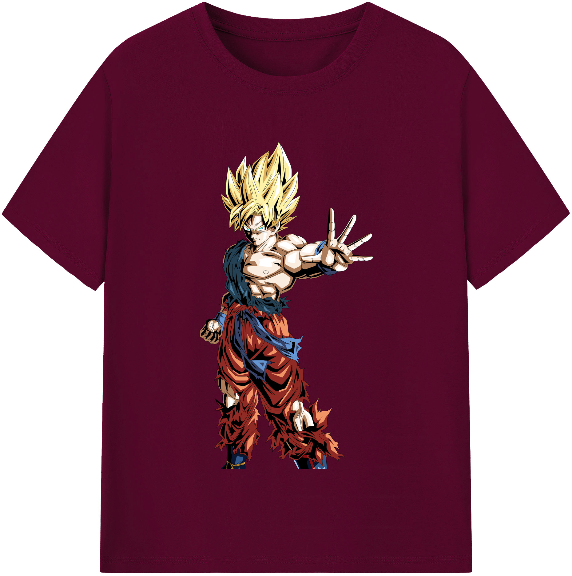（画像用） ドラゴンボール 孫悟空（そん ごくう）Son Goku カカロット DRAGON BALL Kakarotto レディースカジュアルプリントTシャツ（綿100％）